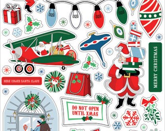 Carta Bella Merry Christmas Chipboard Accents