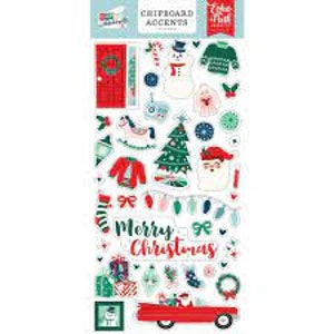 Carta Bella Merry Christmas Chipboard Phrases