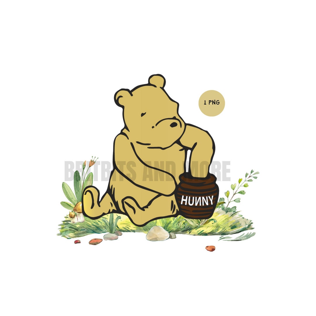 Classic Winnie-the-pooh PNG , Classic Pooh Clip Art, Digital Download ...