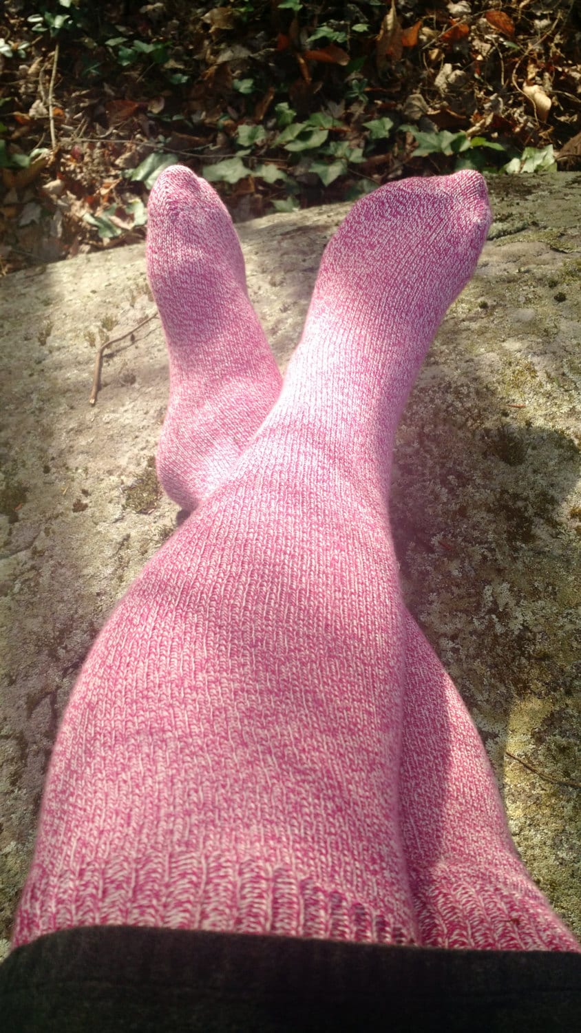 Organic Unisex Cotton Knee Socks Boot Socks Kilt Socks Renaissance Comfortable Hosiery Christmas Gift Ecofriendly Stocking stuffer