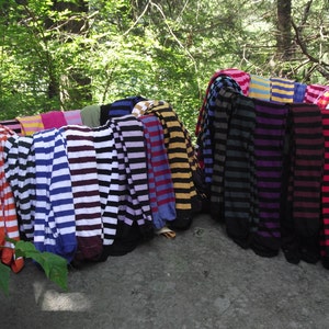 Made in USA Striped Cotton Over the Knee Socks Ecofriendly Cosplay Unisex Costume Christmas Gift Festival School Pride Awareness