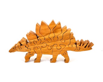 Wooden Stegosaurus Puzzle