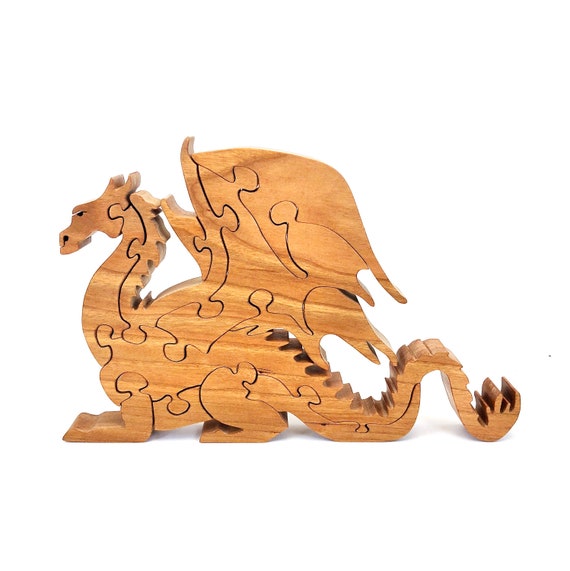 wooden dragon puzzle