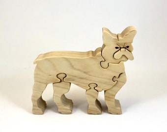 Wooden Bulldog Puzzle