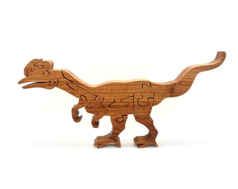 Wooden Dilophosaurus Puzzle