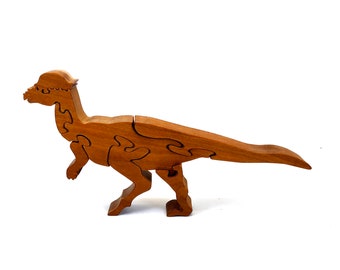 Wooden Pachycephalosaurus Puzzle