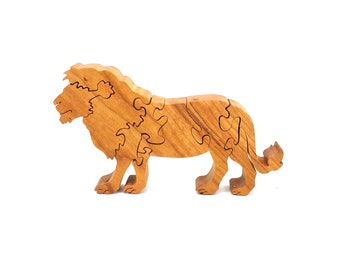 Wooden Lion Puzzle