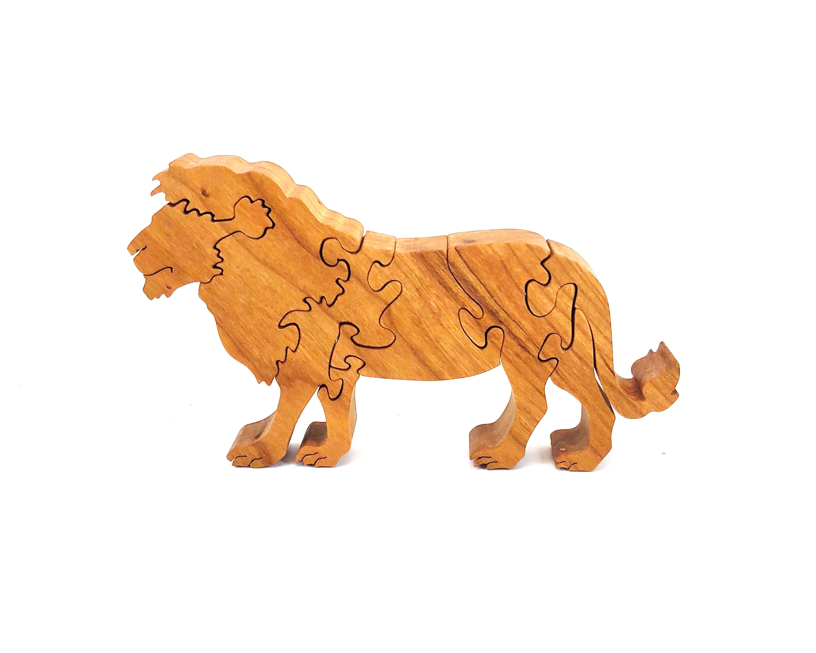 Puzzle + 3D Modele Roi Lion