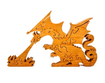 Wooden Fire Breathing Dragon Puzzle