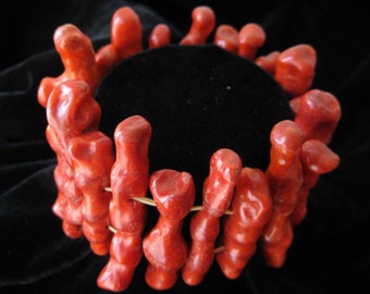 branch coral statement bracelet