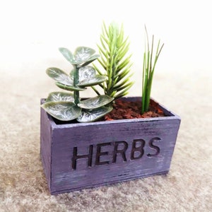 Fichier SVG pour fabriquer un planteur d’herbes miniature Dollhouse pour les machines Cricut Maker
