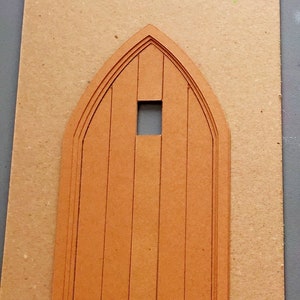 SVG File to make a Miniature Dollhouse Arched Door on a Cricut or similar cutting machine 1/12th scale 1/24th scale