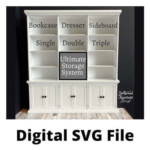 SVG File Dollhouse Ultimate Display Unit for Cricut Maker machines