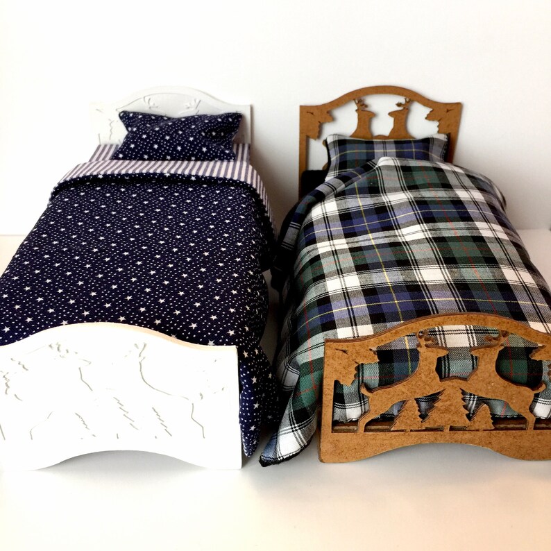 SVG File & PDF Printable Dollhouse Miniature Single Bed