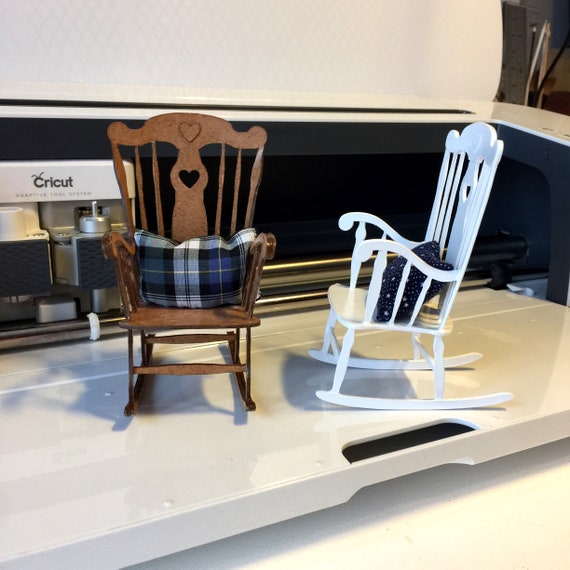 Download Svg File Pdf Printable Dollhouse Miniature Rocking Chair For Etsy