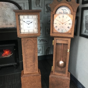 SVG File Dollhouse Miniature Grandfather Clock for Cricut Maker machines
