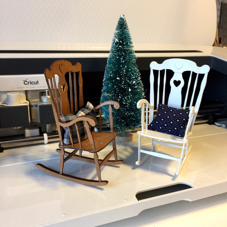 Download SVG File & PDF Printable Dollhouse Miniature Rocking Chair ...