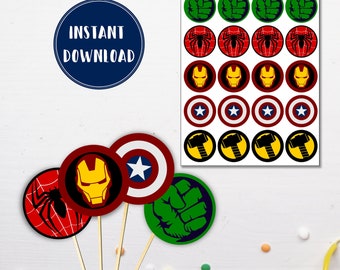 Superhero Cupcake Toppers Picks