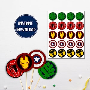 Superhero Cupcake Toppers Picks