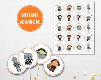 Bounty Hunter Cupcake Toppers