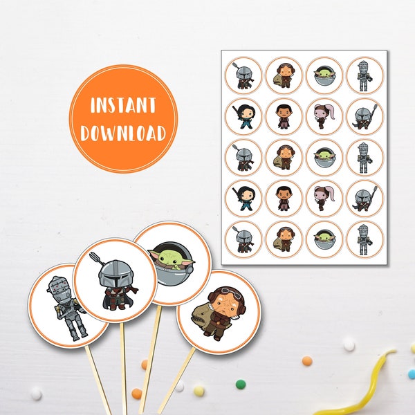 Bounty Hunter Cupcake Toppers