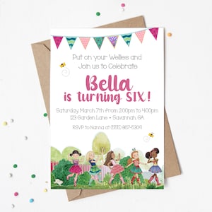 Wellie Wishers Birthday Invitation | Welliewishers Invite