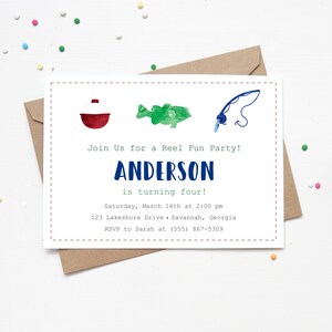 Fishing Birthday Invitation | Reel Fun Party Invite