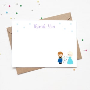 Frozen Thank You Card | Birthday Thanks