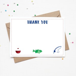 Fishing Birthday Thank You Card | Digital Thanks
