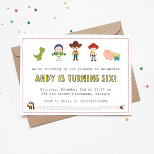 Toy Story Birthday Invitation | Buzz Woody Invite