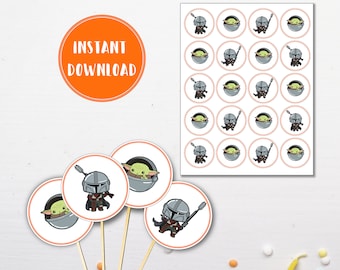 Bounty Hunter Cupcake Toppers