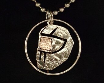 pancake hood necklace