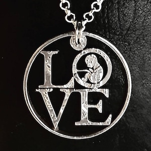 Choose Life Jewelry, Mother Gift, Pro- Life Jewelry, Mom Gift, Christian Jewelry, Hand Cut Coin
