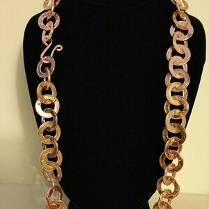 Coin jewelry necklace handmade from pennies