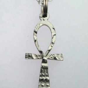 Ankh Pendant, Hand Cut Coin