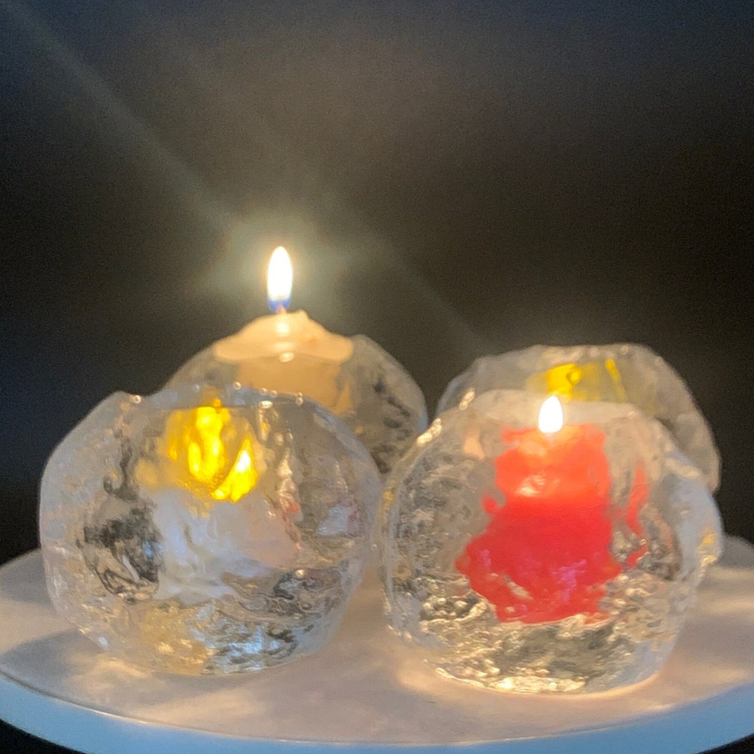Kosta Boda Medium Snowball Votive Tea Light Holders Set of 4 Etsy