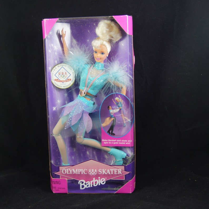 vintage ice skating barbie