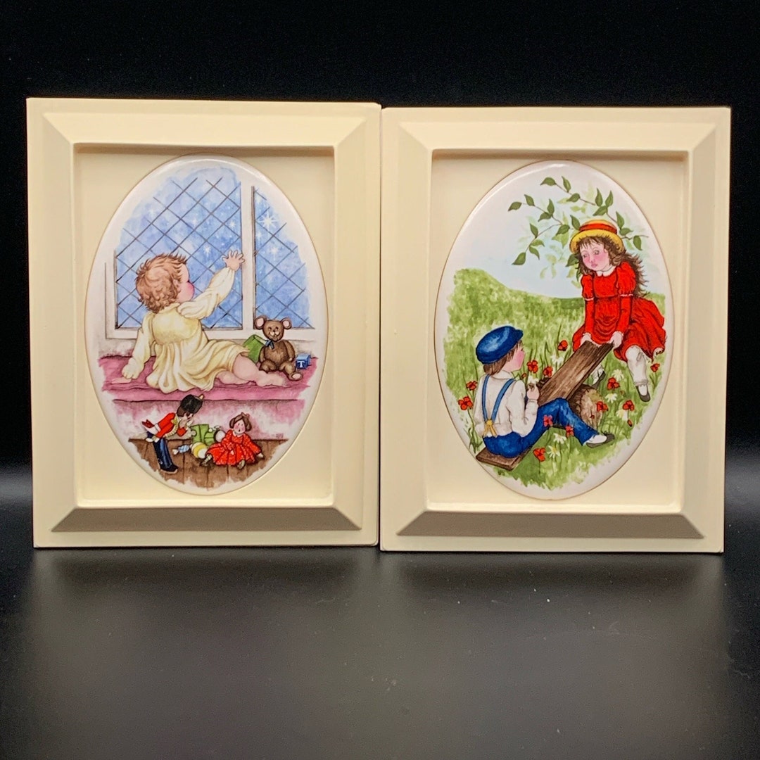 Maw Ceramic Tiles, Exceptional Set of 12 Ceramic Greeting Cards