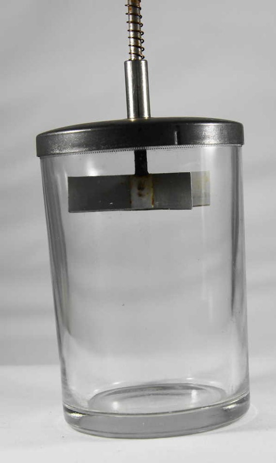 Food chopper nut chopper glass jar red knob circa 1940s Etsy