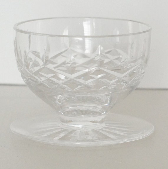 SIGNED--PERFECT WATERFORD CRYSTAL LISMORE FOOTED DESSERT BOWL 3" 