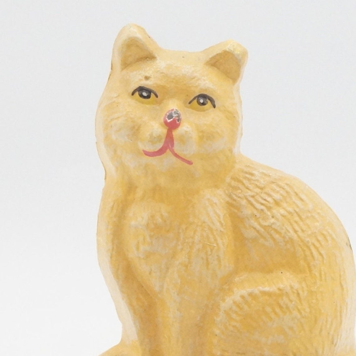 Kitty Cat Door Stop Cute Painted Metal Door Stop. Cat Sitting Etsy