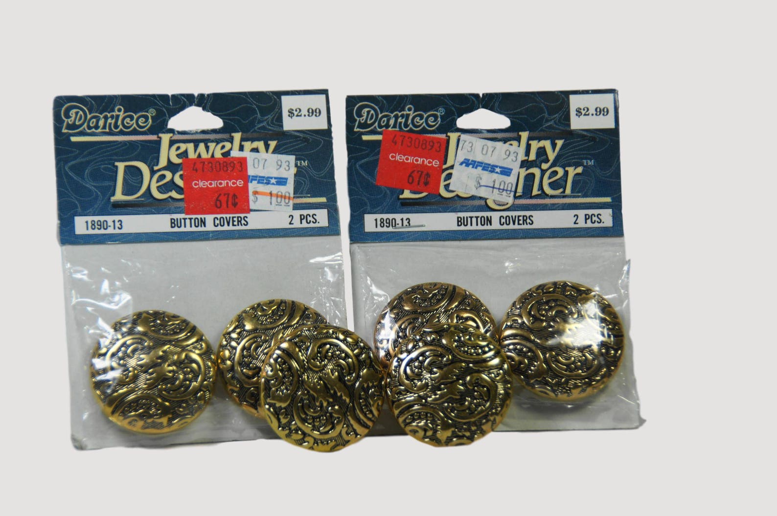 Gold tone Button Covers large button covers set of 6 Etsy