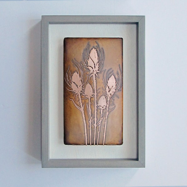 Metal Thistle Wall Art Etsy