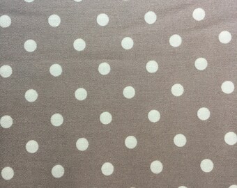 Gray with White Dots: Ava Rose by Tanya Whelan Grand Revival for Free Spirit Westminster Fibers Cotton Yardage