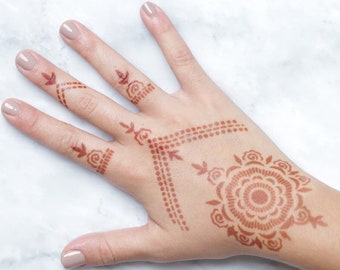 Henna Template Etsy Henna Template Etsy