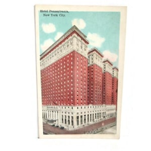 Vintage New York City Hotel Pennsylvania Pre-Linen Postcard