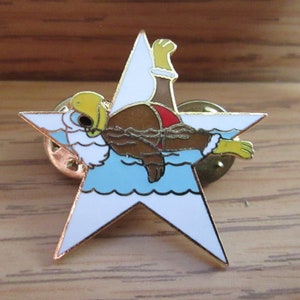 Pole Vault Sport of Track and Field Vintage Olympic Pin Los Angeles California USA Official Mascot Sam the Bald Eagle 1984 Summer Games