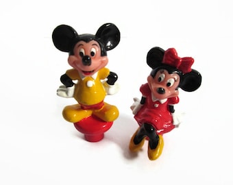 50Pcs Mickey Minnie Palm Pencil Topper Straw Charms Pen Holder Accessories Gifts 