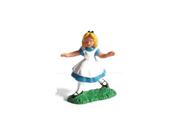 Vintage 1984 Alice In Wonderland Miniature Figure Bully Brand Made in West Germany