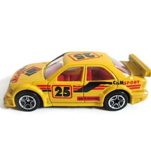 Vintage Yellow Matchbox Car AMG Mercedes C-Class